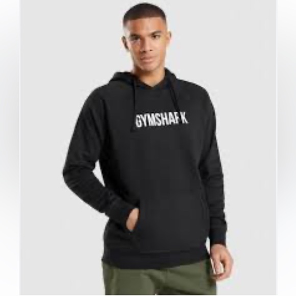 Gymshark  Apollo Black Hoodie Pullover Sweatshirt - Picture 2 of 8